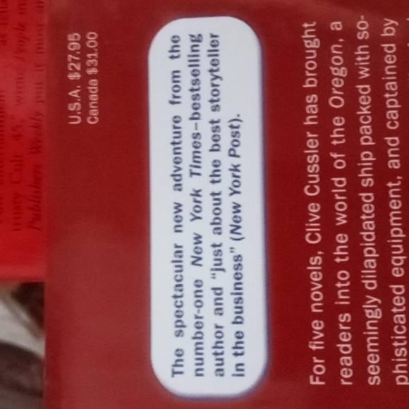 Hardback Clive Cussler novels, unread $7 each or $13 together. - Picture 6 of 11